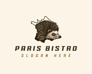 France European Hedgehog logo design