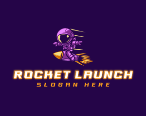 Rocket - Rocket Astronaut Launch logo design