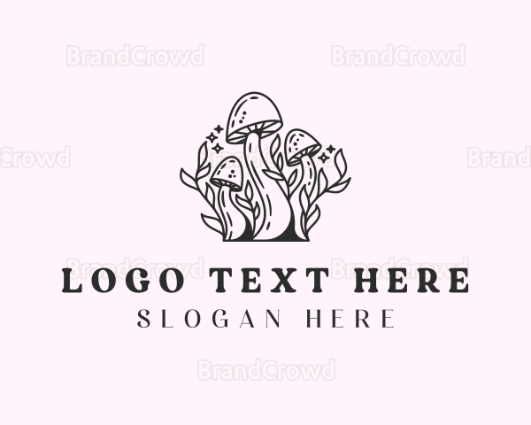 Fungus Mushroom Garden Logo