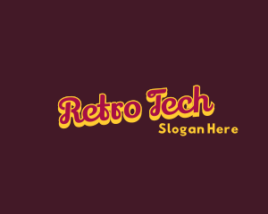 Funky Retro Handwritten Business logo design