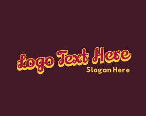 Funky Retro Handwritten Business Logo