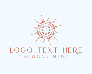 Daylight - Elegant Sunray Ornament logo design