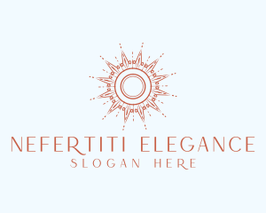 Elegant Sunray Ornament logo design