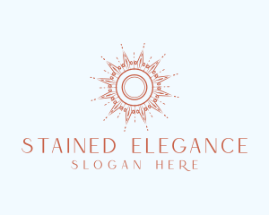 Elegant Sunray Ornament logo design