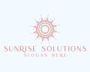 Elegant Sunray Ornament logo design