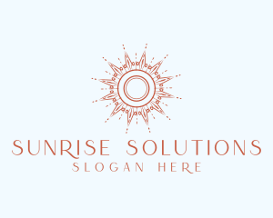 Daylight - Elegant Sunray Ornament logo design