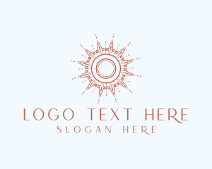 Hotel - Elegant Sunray Ornament logo design