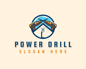 Handyman Drill Construction logo design