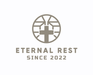 Cemetery - Holy Religious Cross logo design