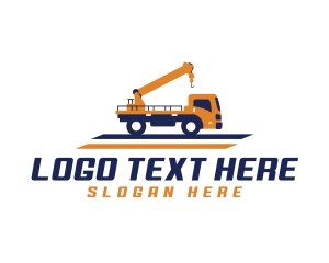 Pickup - Industrial Tow Truck logo design