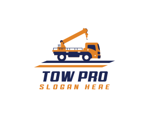 Tow - Industrial Tow Truck logo design