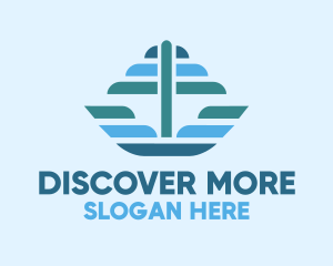 Explore - Ocean Sailing Anchor Boat logo design