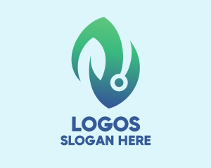 Bio Tech Leaf Logo