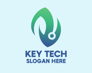 Bio Tech Leaf logo design