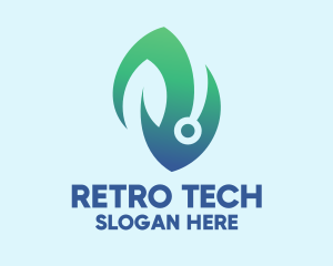 Bio Tech Leaf logo design