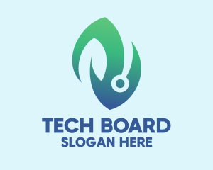 Bio Tech Leaf logo design