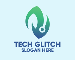 Bio Tech Leaf logo design