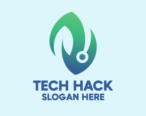 Bio Tech Leaf logo design