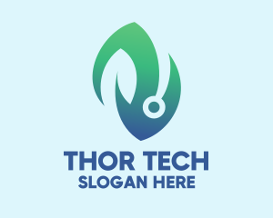 Bio Tech Leaf logo design