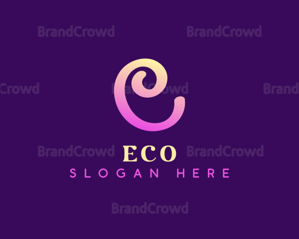 Gradient Cute Swirl Logo