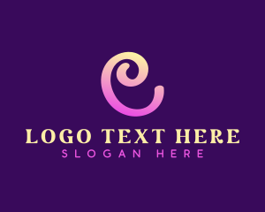 Gradient Cute Swirl Logo