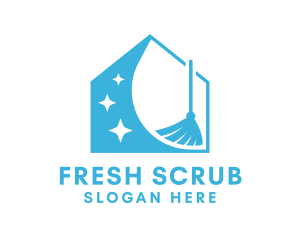 Scrub - Housekeeping Clean Home logo design