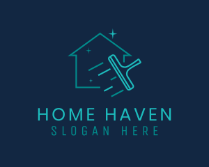 Household - Squeegee Home Cleaning logo design