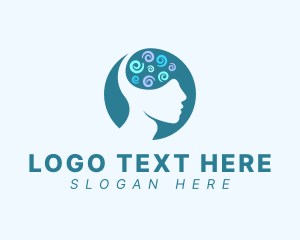 Negative Space - Human Head Mind logo design