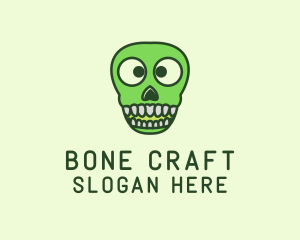 Skeletal - Spooky Skull Bone logo design