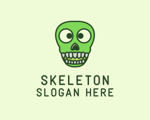 Spooky Skull Bone logo design