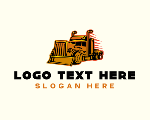 Shipping - Truck Vehicle Freight logo design