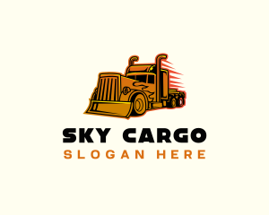 Truck Vehicle Freight logo design