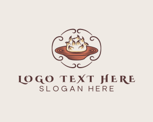 Measuring Cup - Baked Alaska Food Pastry logo design