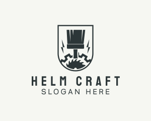 Industrial Painter Gear logo design