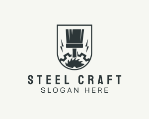 Industry - Industrial Painter Gear logo design