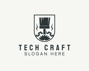Industry - Industrial Painter Gear logo design