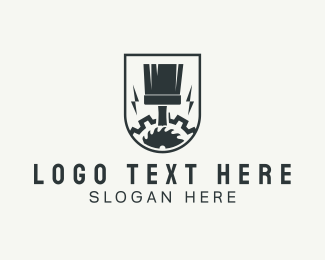 Industrial Painter Gear logo design