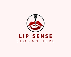 Woman Lips Cosmetic logo design