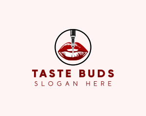 Tongue - Woman Lips Cosmetic logo design