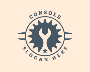 Industrial Cog Wrench  Logo