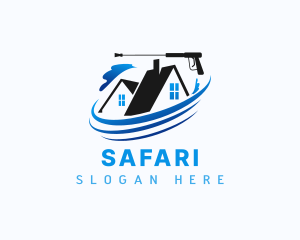 Clean - Sanitation Power Wash logo design