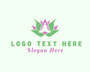 Flower - Meditation Yoga Wellness logo design