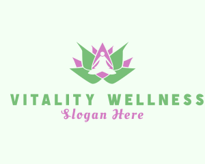 Meditation Yoga Wellness logo design