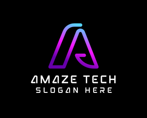 Gradient Tech App logo design