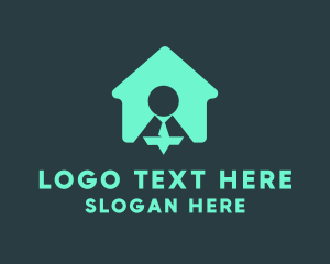 Remote Work - Work From Home logo design