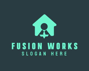 Work From Home logo design