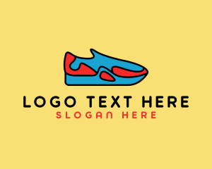 High Cut - Sporty Sneaker Kicks logo design