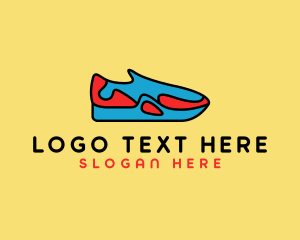 Canvas Sneaker - Sporty Sneaker Kicks logo design