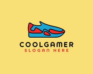 Sporty Sneaker Kicks Logo