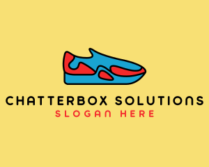 Sporty Sneaker Kicks Logo